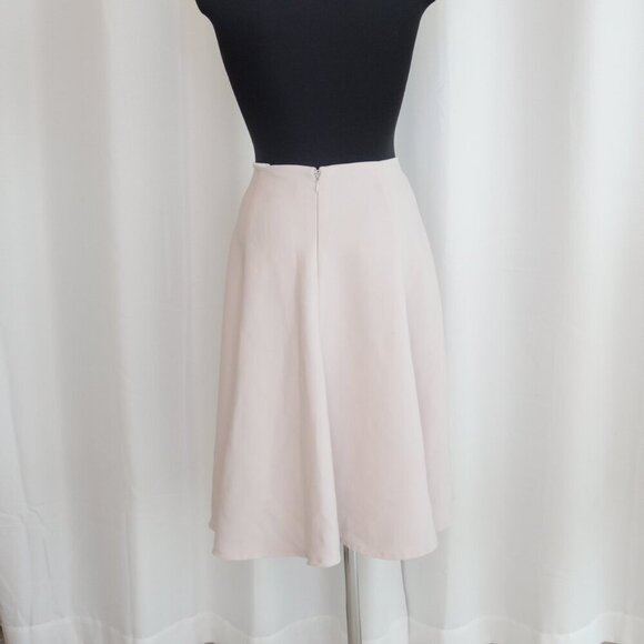 Y2K Bias Cut Satin Cream Slip Skirt Sz 6 - Picture 3 of 9